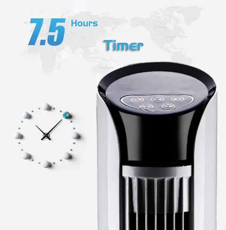 Summer new hot sale home air cooling tower fan with cold wind bedroom round base mini tower fans