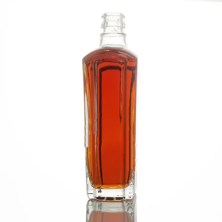 manufacture super flint  bottle high quality 500ml 700ml 750ml spirts rum gin whisky  XO brandy glass bottle
