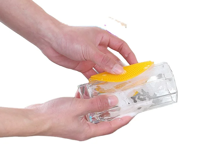 Food Grade Silicone Dish Sponge l Magic Sponge Mildew-Free Dishwashing Better Sponges Smart Kitchen Scrubber