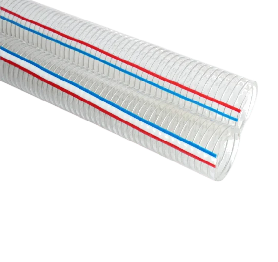Vacuum Water Hose Pipe Pvc Food Grade Pvc Steel Wire Reinforced Hose