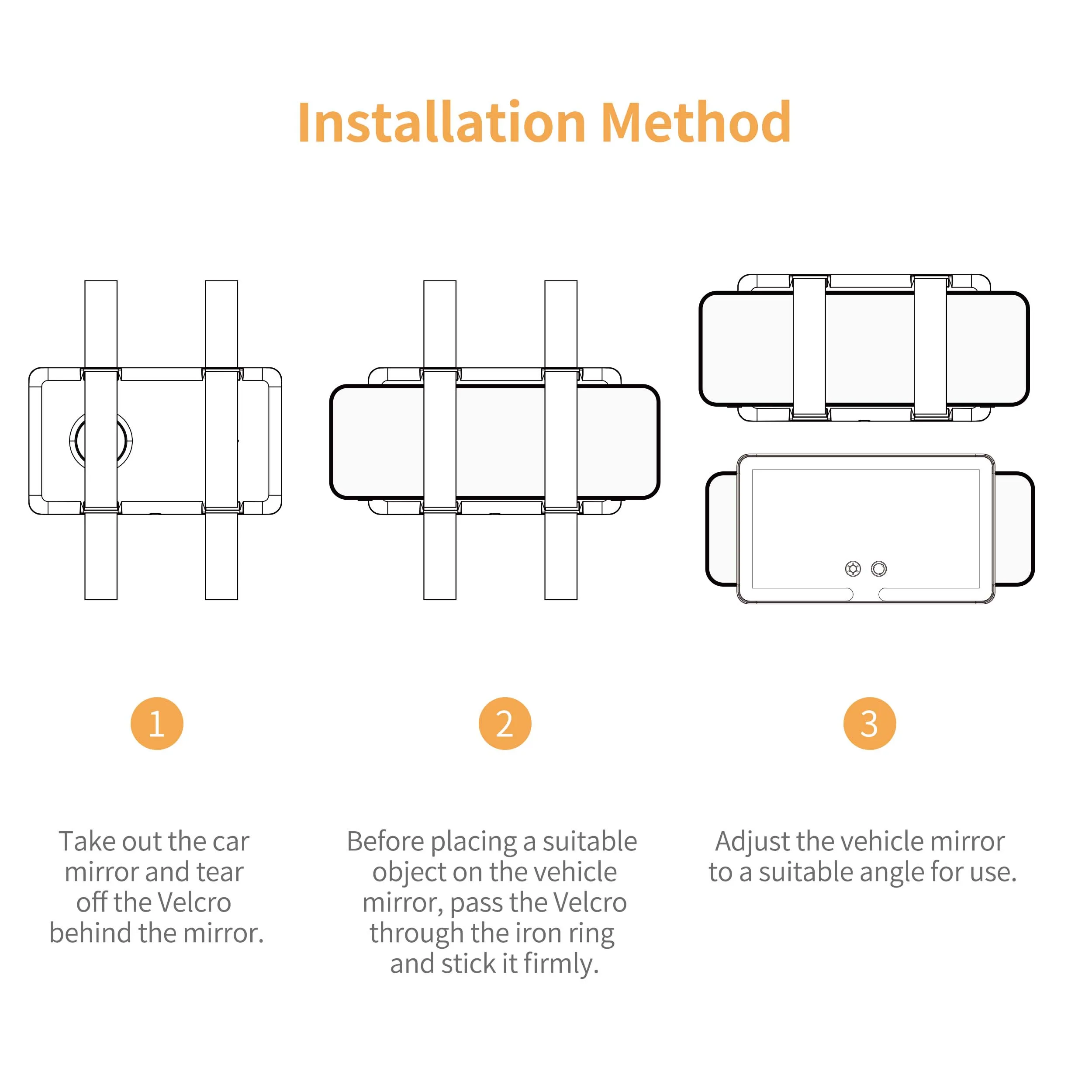 Portable Make Up Side Travel Rechargeable Cosmetic Travel Makeup Car Sun Vanity Visor Mirror With Led Lights