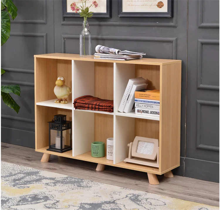 
High quality Wooden shelves for home book case storage organizer 