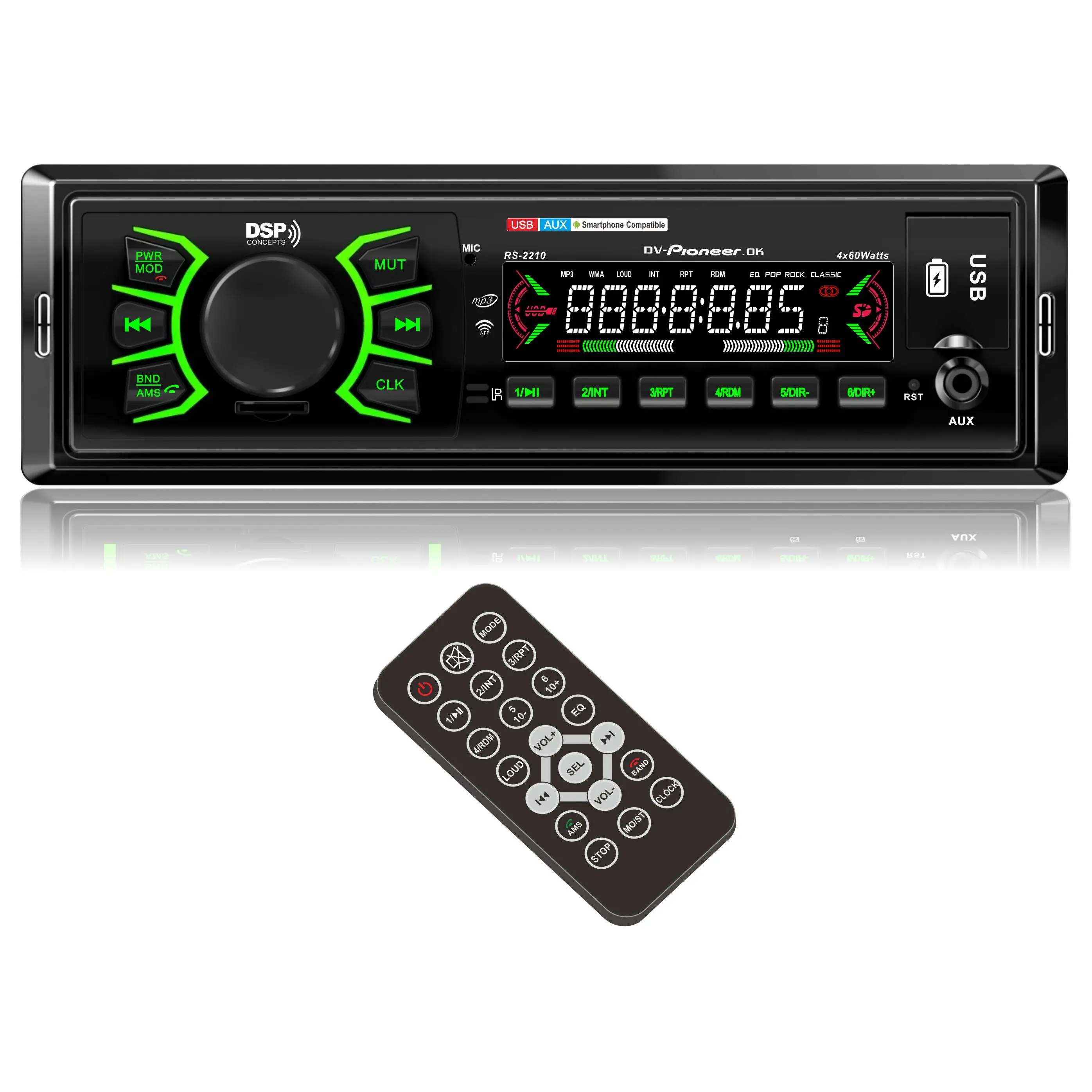 Monster Brand Car FM USB MP3 BT Player RS-2210