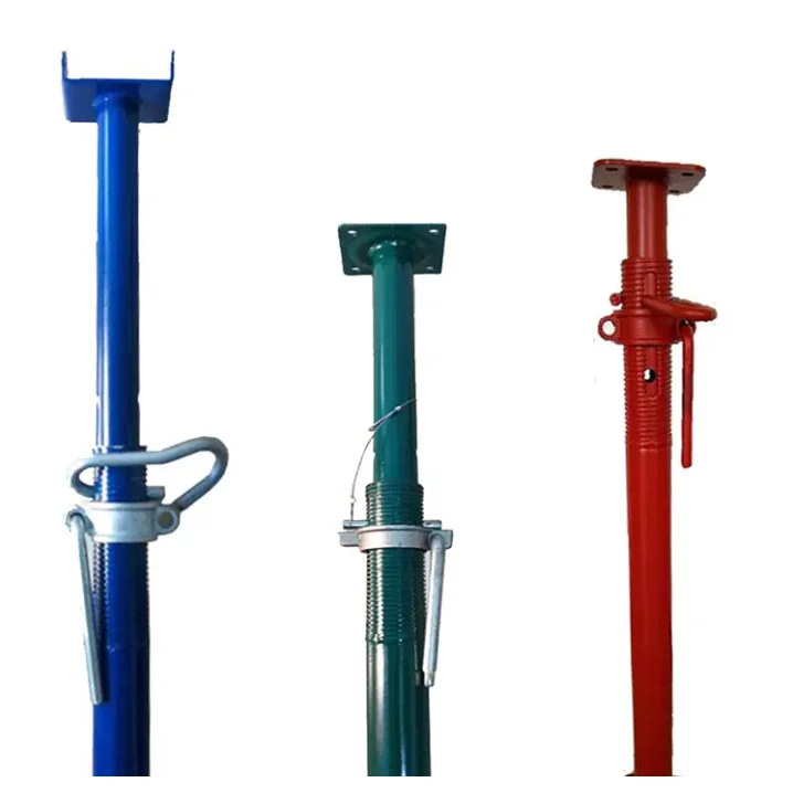Etais Metal  Galvanized Painted  Construct Scaffoldings Adjustable Steel Prop for Construction