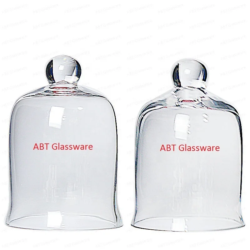 Wholesale clear glass dome cover bell shaped glass dome for candle jar