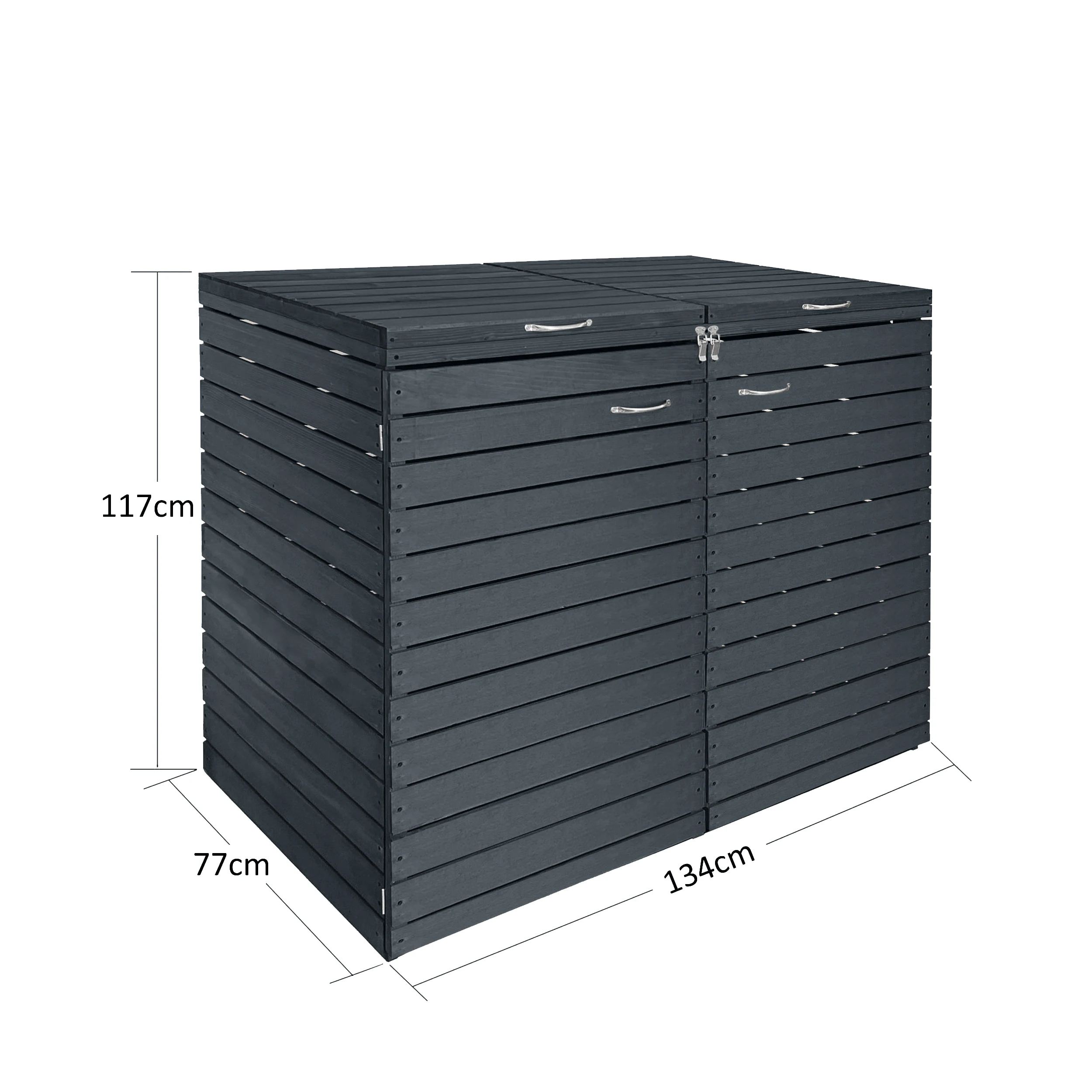 New design garden sets outdoor furniture patio storage bins garbage bin shed with lid
