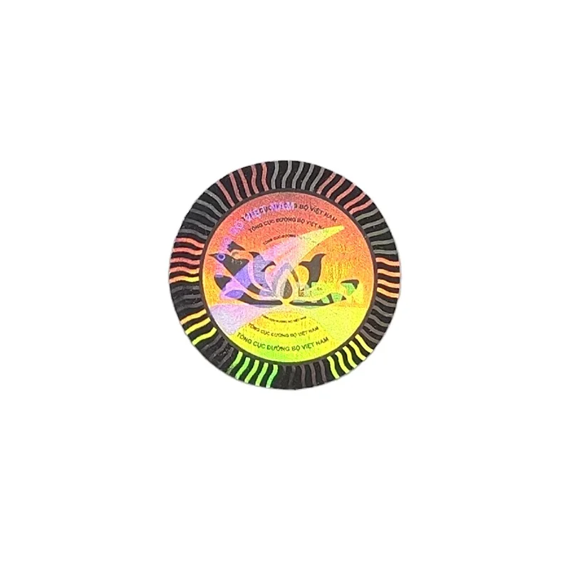 Cheap Custom Hologram Nickel Sticker Silver Gold Foil Anime Stickers Hologram