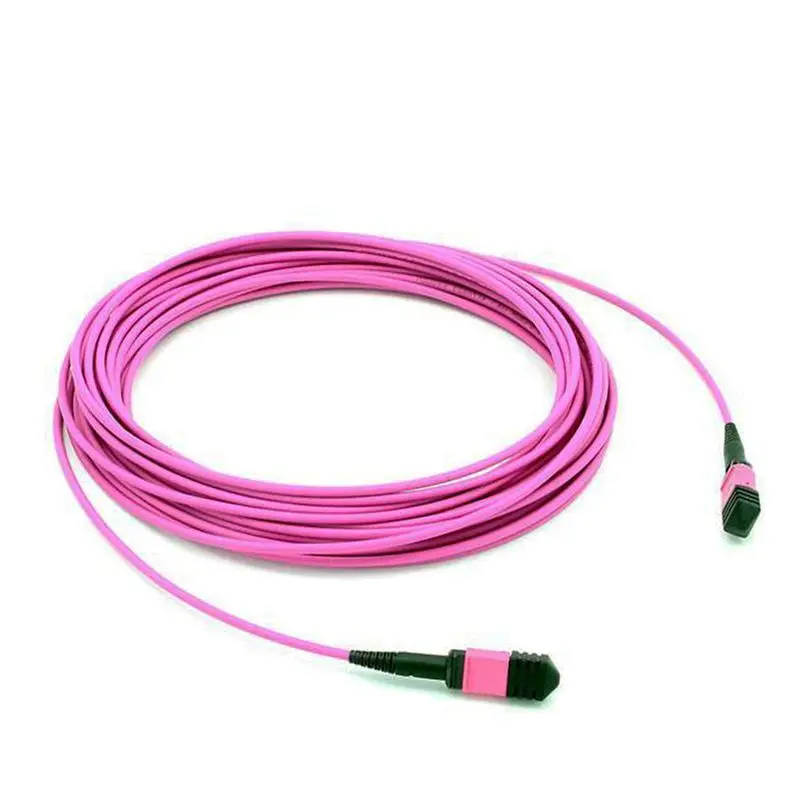 MPO To MPO 8 12 24 core Low Loss IL MTP Patch Cord OM4 Multimode Trunk Cable Fiber Optic LSZH MPO Cable