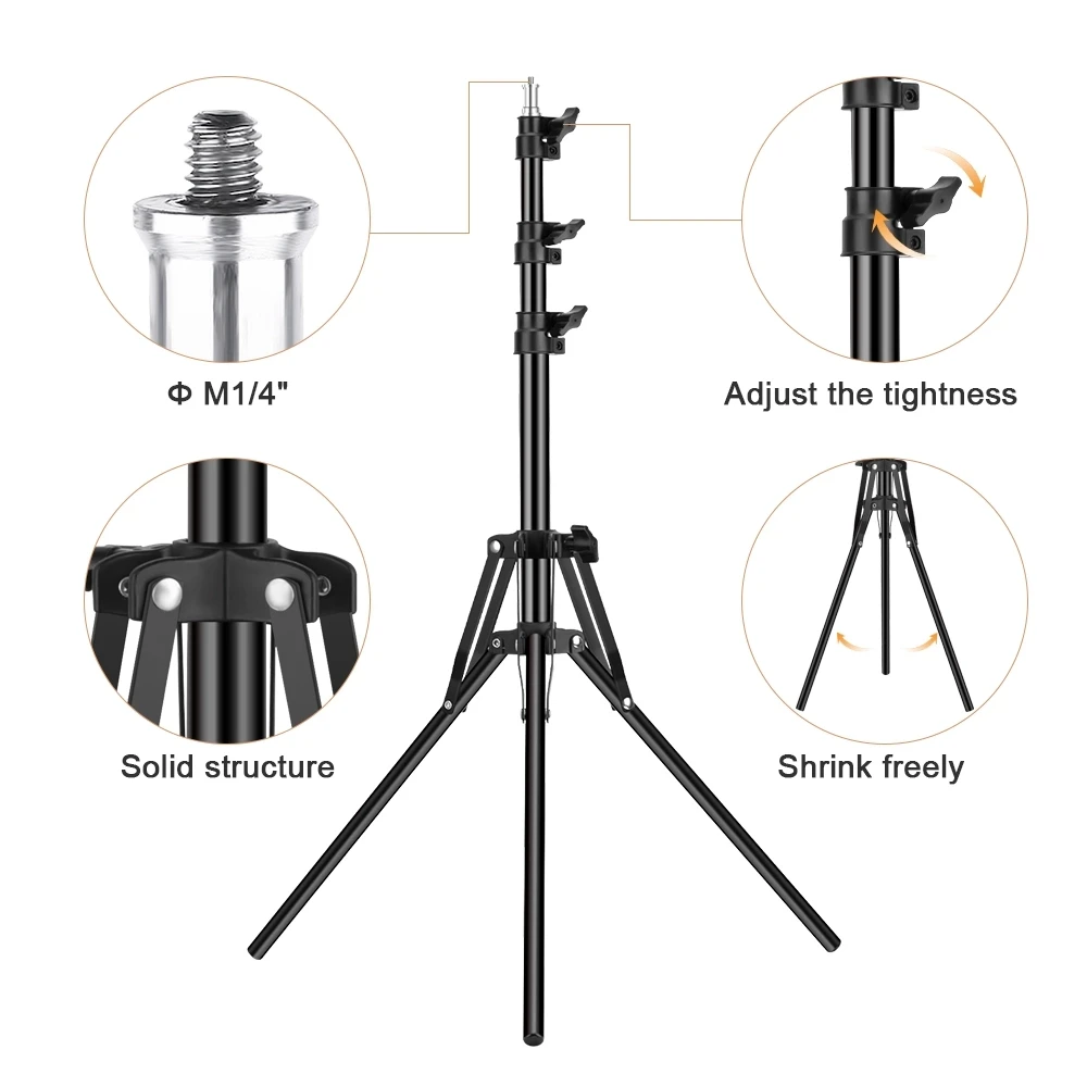 
Professional 1.2M lightweight selfie camera tripod For for smartphone Camera flexible Mobile Metal tripod Stands 