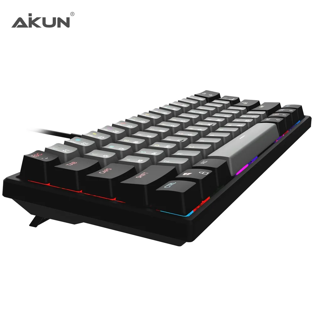 GX9610 Professional Mechanical Gaming Keyboard - RGB Backlight - MX Blue Switches, ABS + Iron Structure  Electronics PC