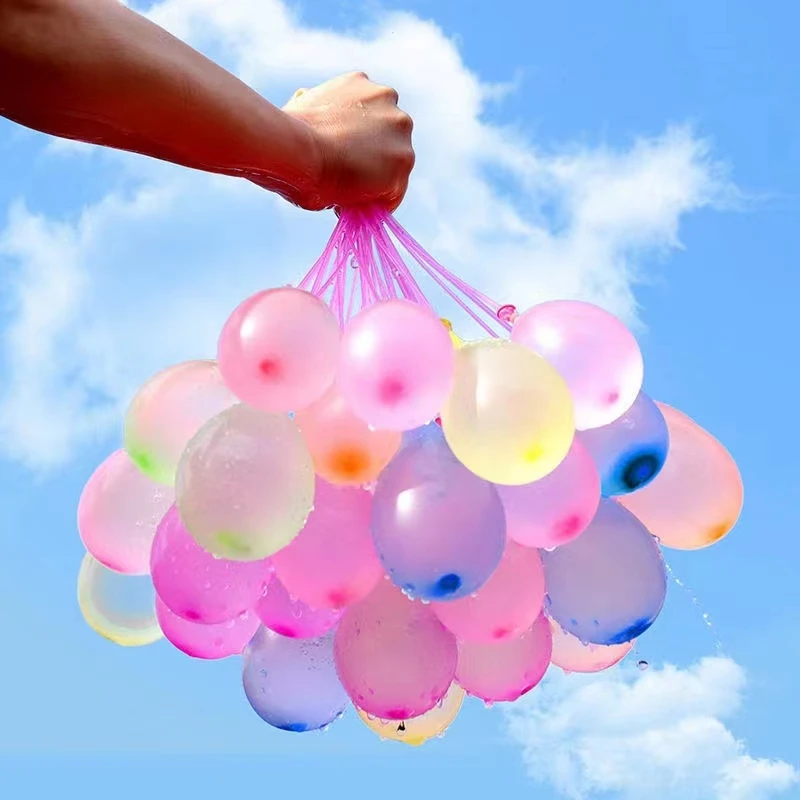 111pcs/pack interactive summer toys bomb games toy party magic water balls easy quick fill bomb water balloons