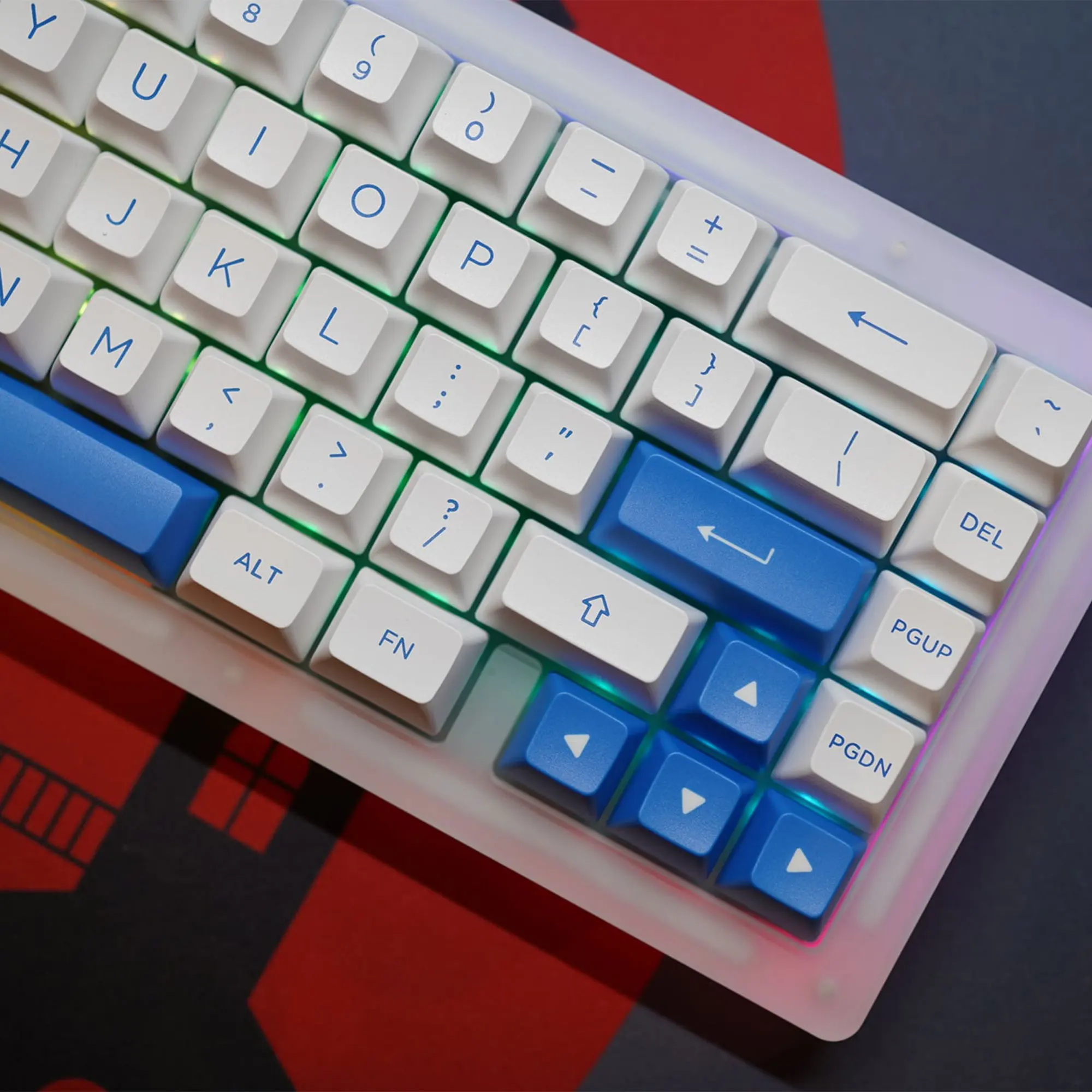Akko European Layout 3068B Plus PBT Doubleshot ASA Keycaps  RGB wireless German Keyboard