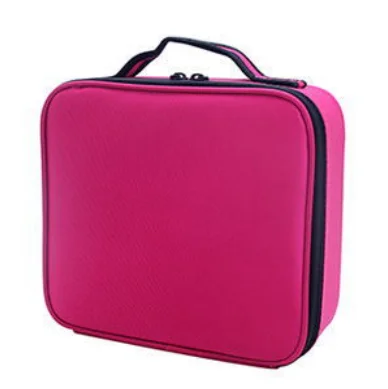 High Quality Portable Black Color Cosmetic Case Multi Function Makeup Case