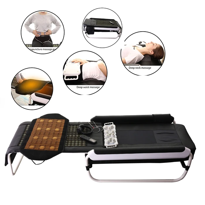Camas De Jade Stone 3D Migun Jade Roller Chiropractic Electric Infrared  Massage Bed