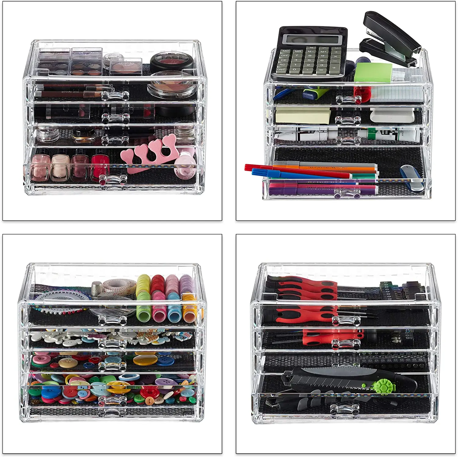 Factory Direct Sales Acrylic Cosmetic Storage Box Organizer Makeup plastic makeup organizer
