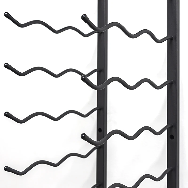 Wall Mounted Wine Bottle Display Rack with Screws Metal Hanging Storage for Storing