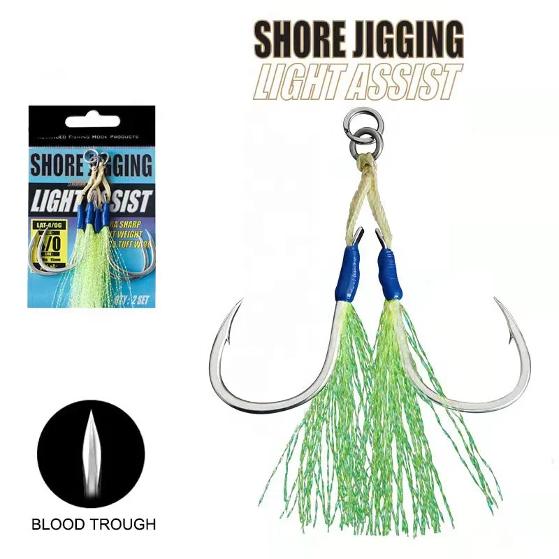 High Quality1/02/03/0 5/0 6/0  Assist  Line Ocean Boat Manufacture Tuna Fishing Octopus Hook