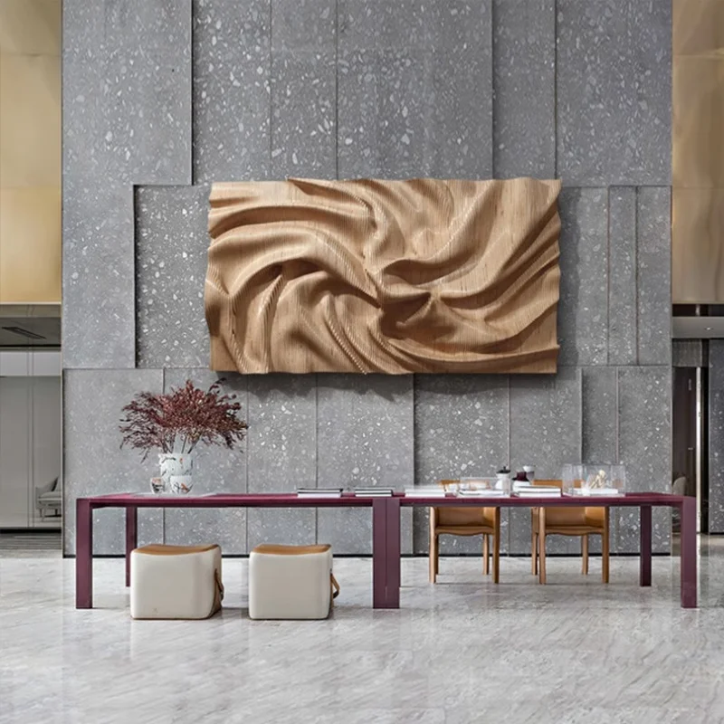 Originality Handmade Abstract Wall Art Living room backdrop decorative painting handmade wood wall art