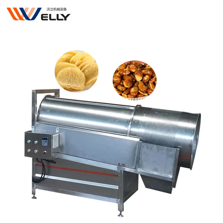 Continuous peanut pea cashew frying machine line/ grain vertical conveyor belt