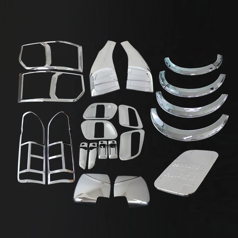 YCSUNZ Hot Sale Hiace 2016 Chrome Fender Flare Modified ABS Plastic Full Set Chrome kits Car Accessories