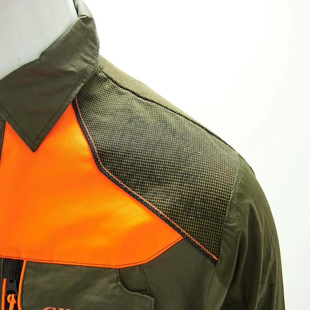 Original Men Working Jacket Waterproof Down Collar Customized Design Printing long Sleeve Workwear