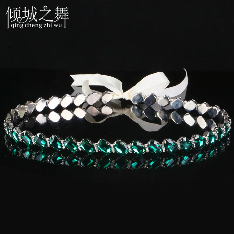 YL032 Womens Belly Dancing Glass Drill Waist Chain