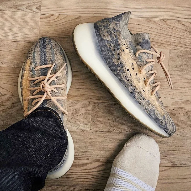 
Putian factory 1:1 Original Quality Yeezy 380 Pepper Onyx Mist Alien Black Sports Sneaker Running Shoes with Shoe Box 