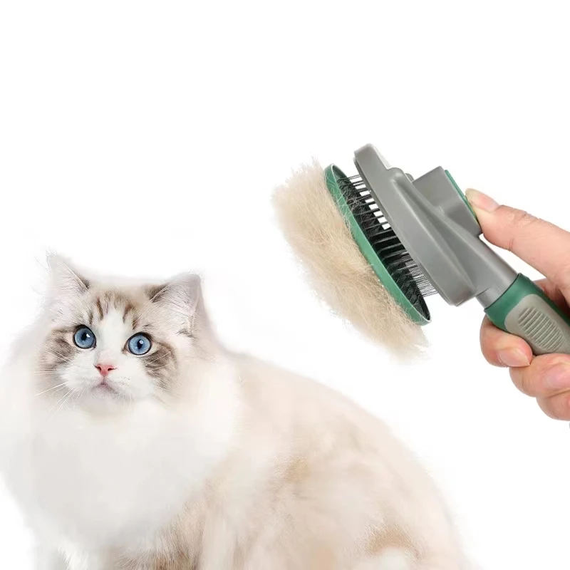 Grooming Tools Product Cat Dog Cleaning Pet Comb, Self Cleaning Slicker Grooming Furry Hair Dog Pet Brush