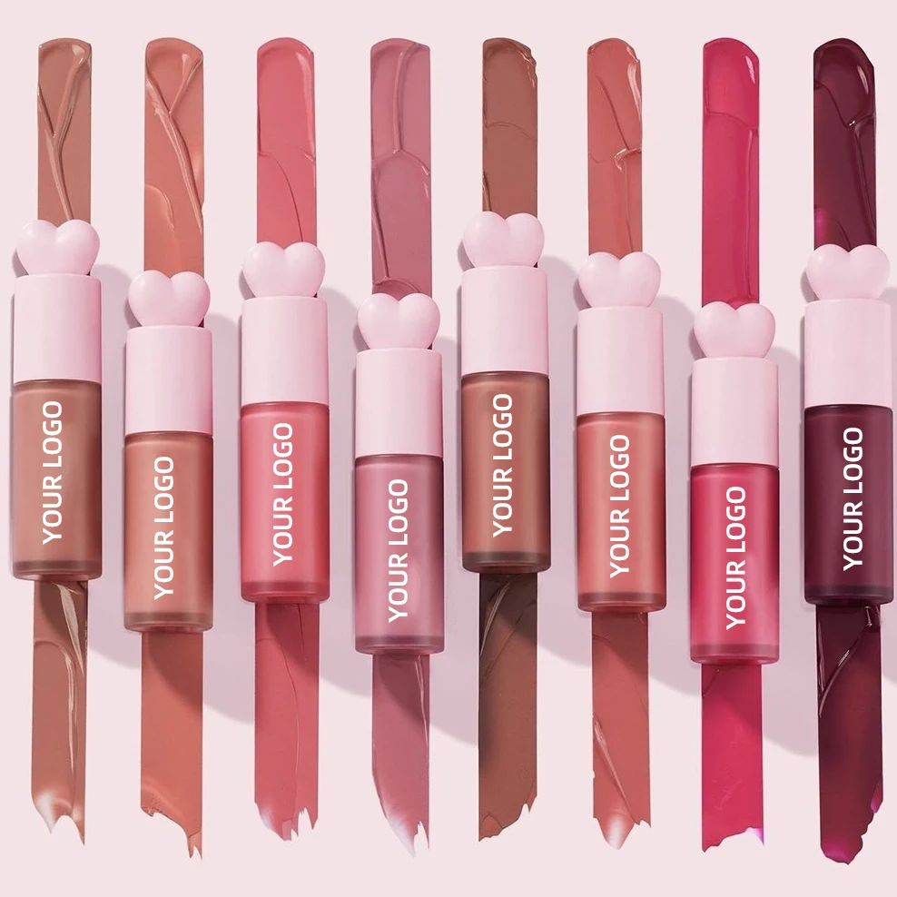 Private Label Lip And Cheek Tint Liquid Blush Waterproof Long Lasting Rose Soft Cream High Pigmented Liquid Blush