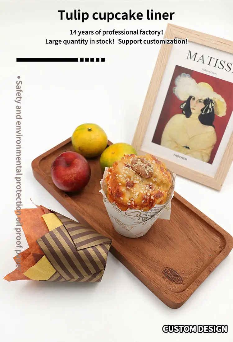 Cute Custom Printed Cupcake Liners Packaging Paper Parchment Baking Papar/ Christmas Pastel Fancy Mini Cupcake Moldes Formsa