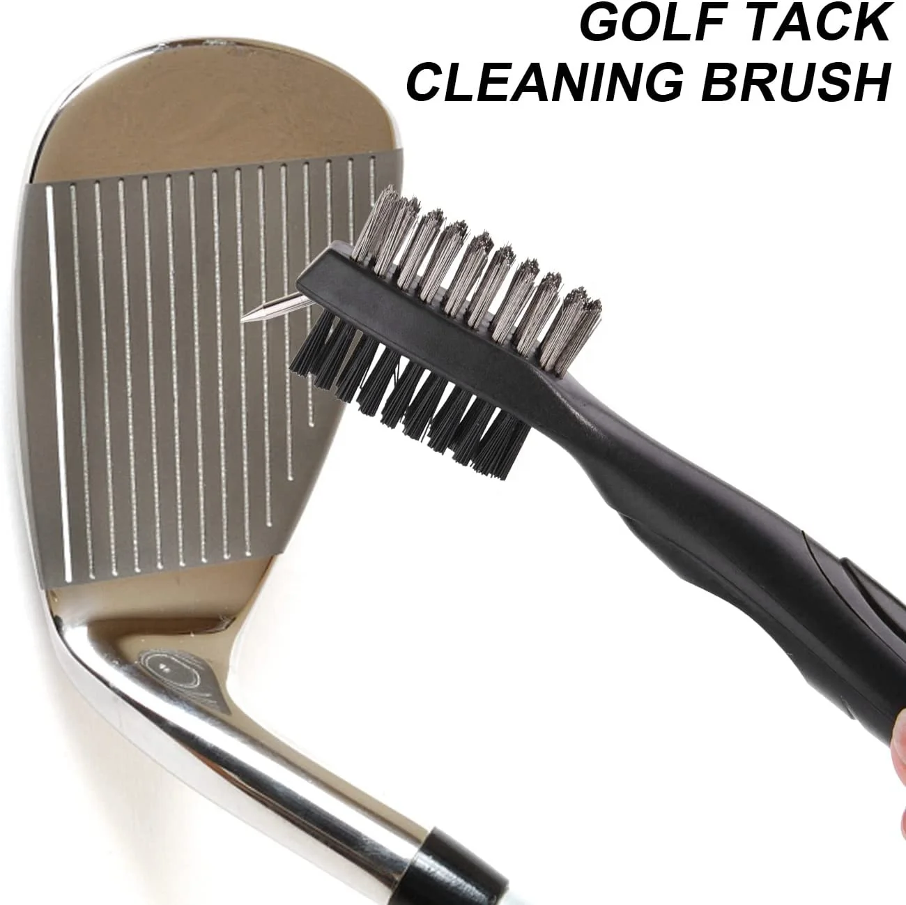 Professional Handle Comfortable Grip golf club hosel wire brush magnetic cleaning golf club cleaner brush golf brush for Bag