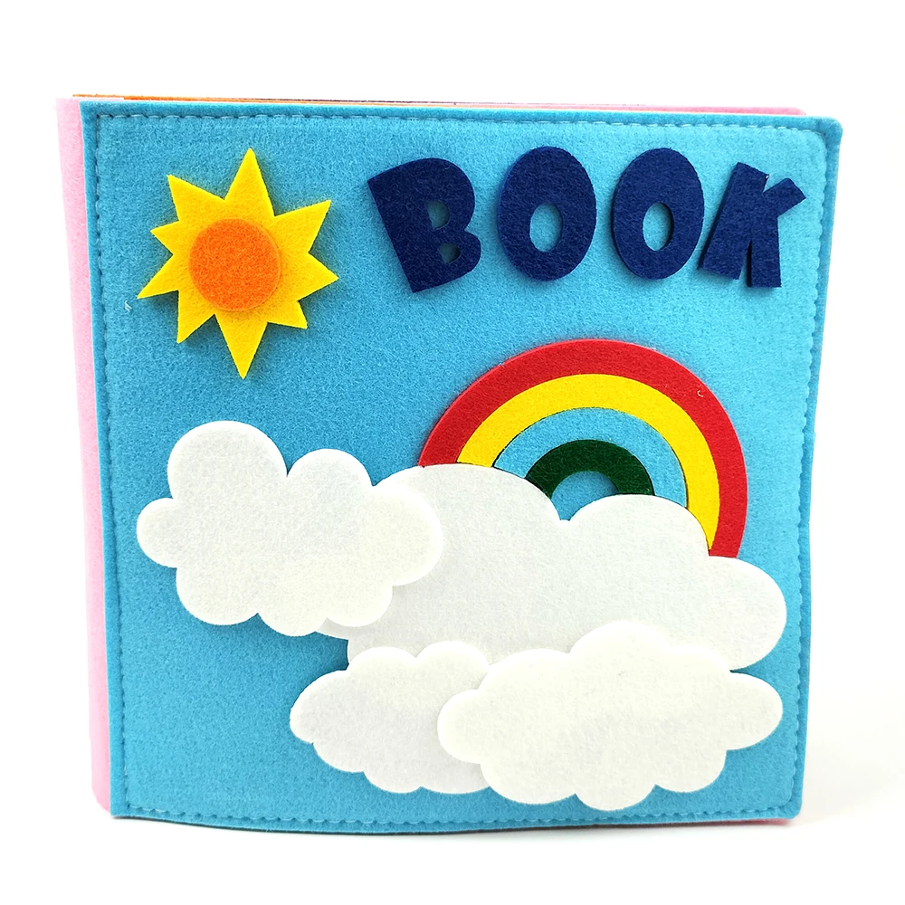 Montessori Felt Busy Board Quiet Books for Kids Making Craft Kits My First Educational My Preschool Busy Board DIY Felt Book Kit