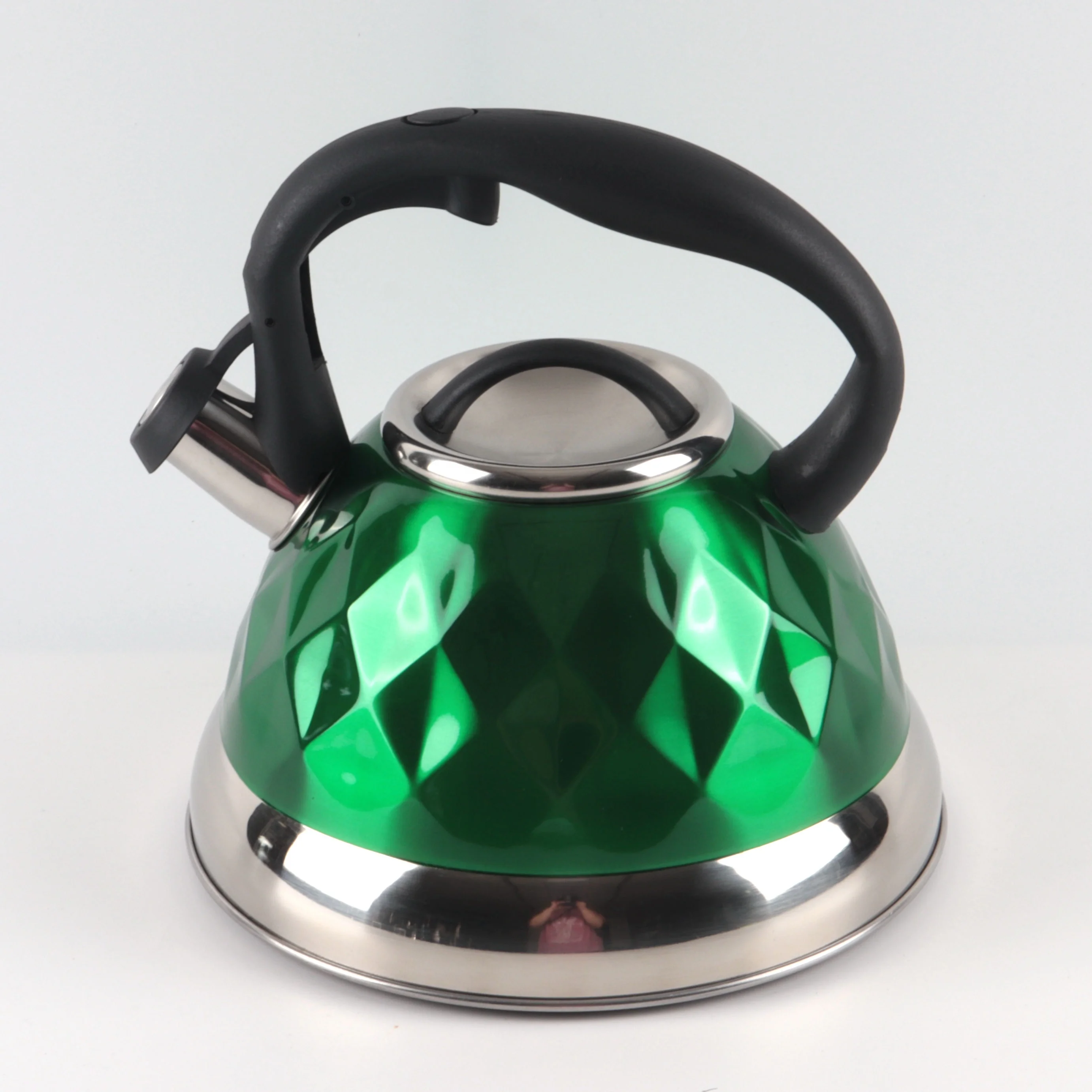 Popular 3.0L Stainless Steel Whistling Kettle Home Use 3L 4L 5L Whistle Kettle Nice Color Painting Europe Style Coffee Tea Set