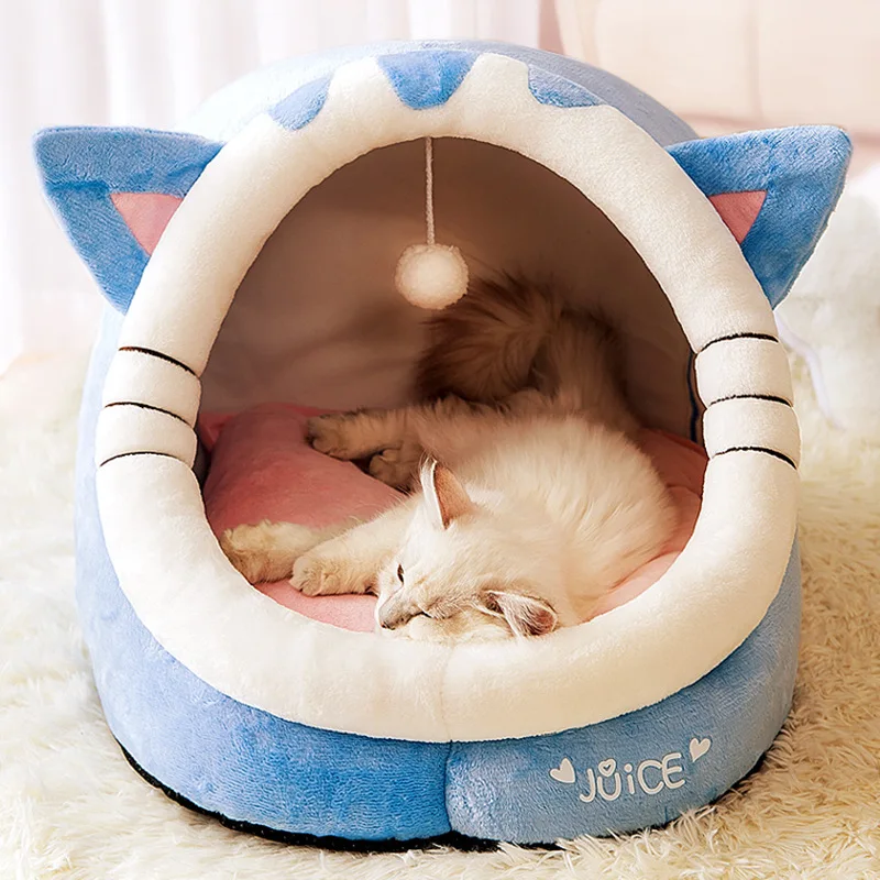 warm and comfortable autumn winter pet bed new pet dog cat round plush bed