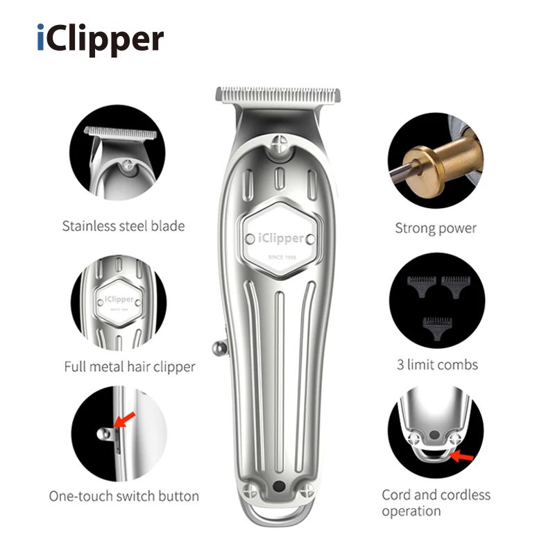 IClipper-I9   Lithium battery  shaving machine Home Use men clippers  hair trimmer hair clipper