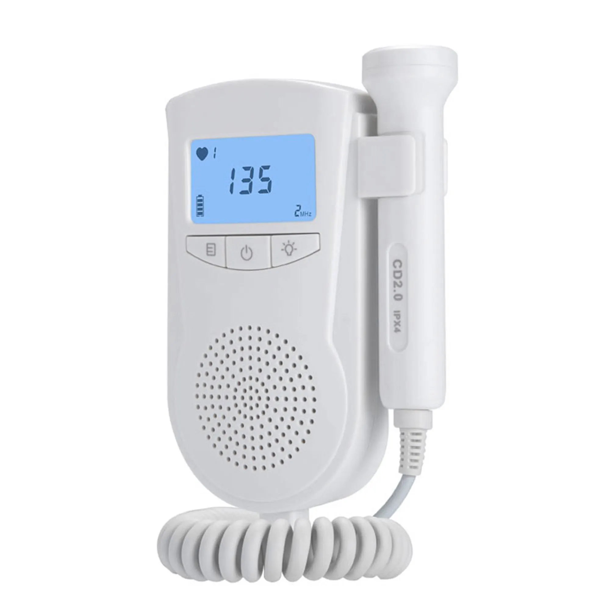 Handheld acoustic fetal heart beat detector is suitable fetal doppler for pregnant women