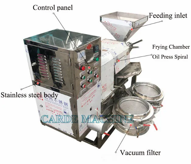 Sunflower seeds black cumin essential oil press machine moringacashew nut shell oil extraction machine hot press