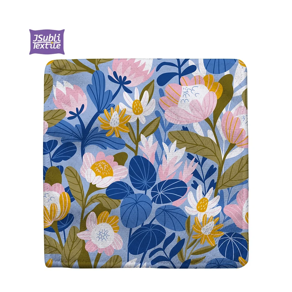 JSubli Textile Wholesale Promotional Custom Sublimation Printed Microfiber Beach Towel Heat Transfer Printing Swimming Towel