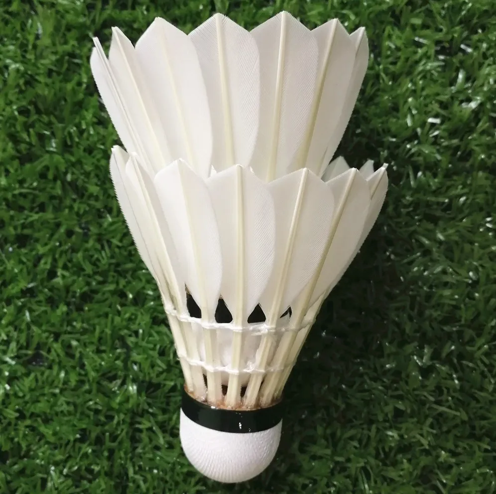 lingmei 90 grade 1 goose feather badminton shuttlecock in hot sale