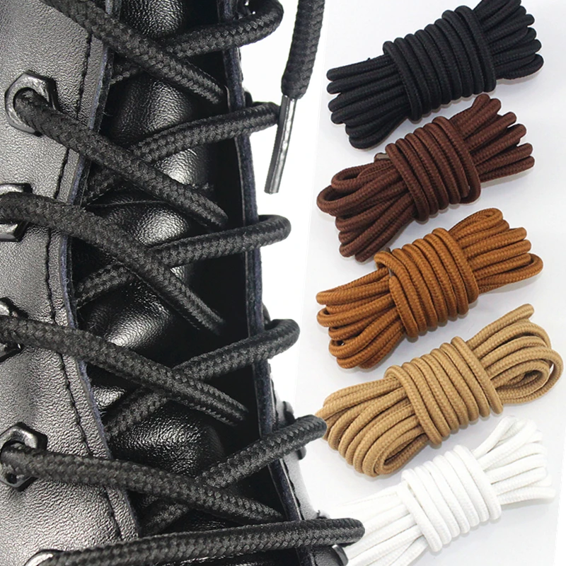 Classic Solid Round Shoelaces Durable Polyester Shoe laces Boot Lacesfor men and women Adult Children Sneaker Shoelace