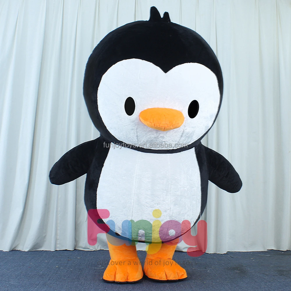 Wholesale Realistic Penguin Mascot Costume Inflatable Plush Material for Outdoor Parties and Games Fancy Dress Party Game