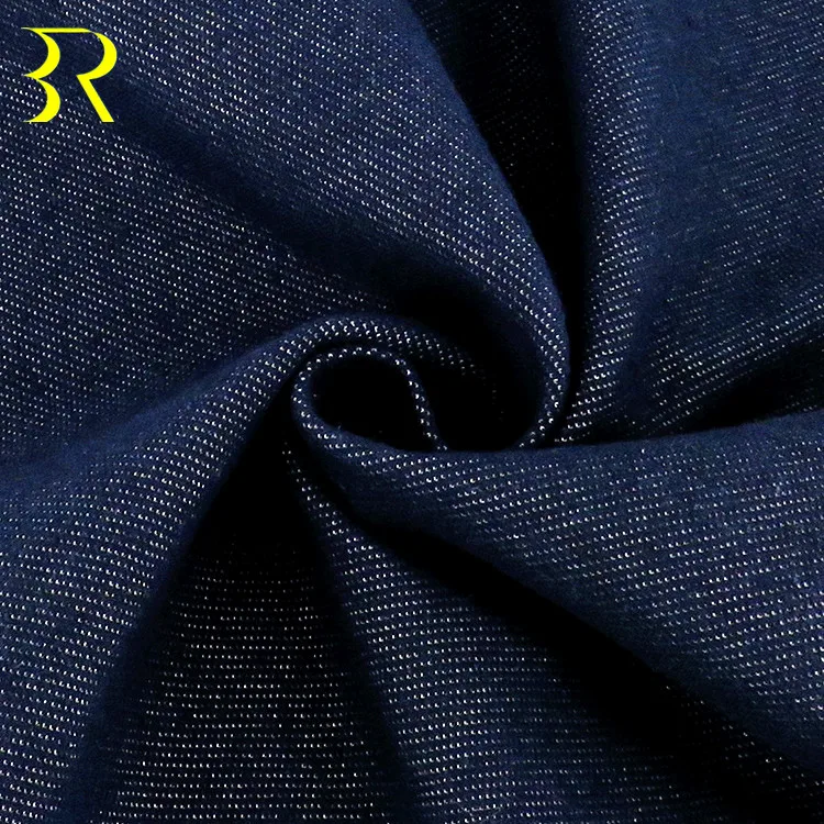 
Hot Selling Twill Cotton Polyester Spandex Knitted Durable Stretch Denim Fabric For Trousers 