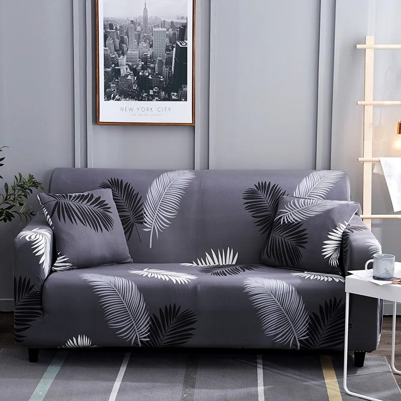 Hot-selling wholesale elastic printing living room combination non slip sofa cover 3-7 seat cover