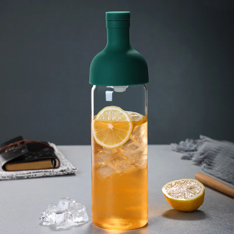 Amazon Best Seller  Glass Bottle Pot Iced Coffee Filter Maker Cold Extraction Mixing Cold Brew  Glass Bottle for Cafe Tea Lemon