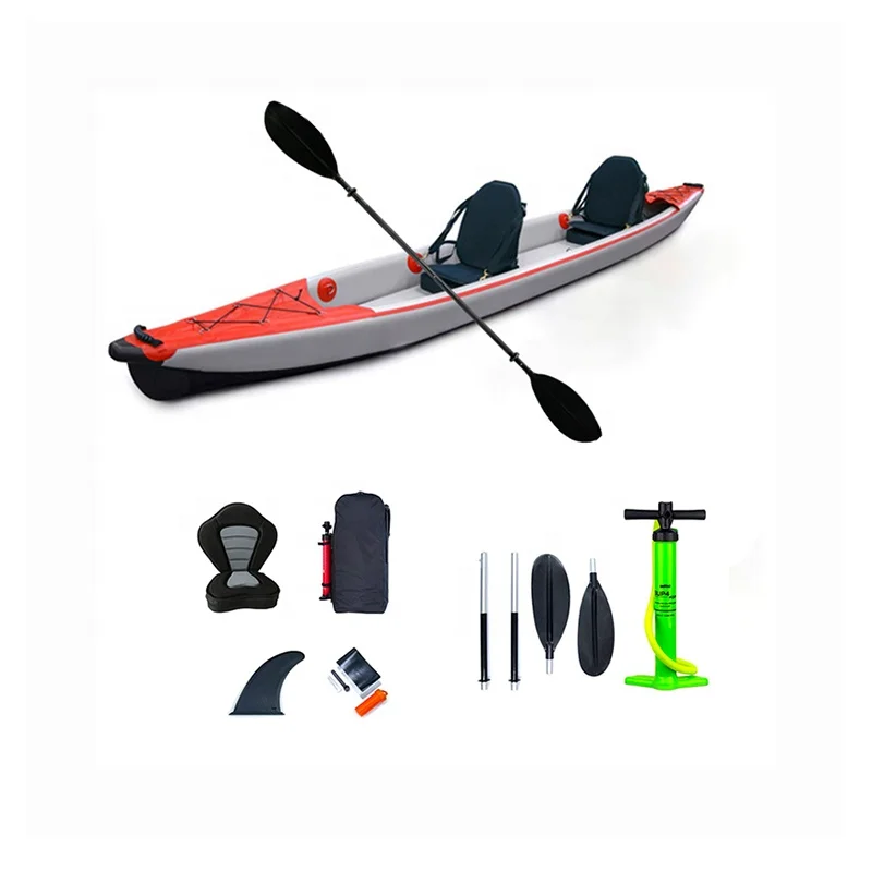 China Manufacturer Customized Inflatable Full Drop Stitch 4.70m Double Seater Fishing Kayak