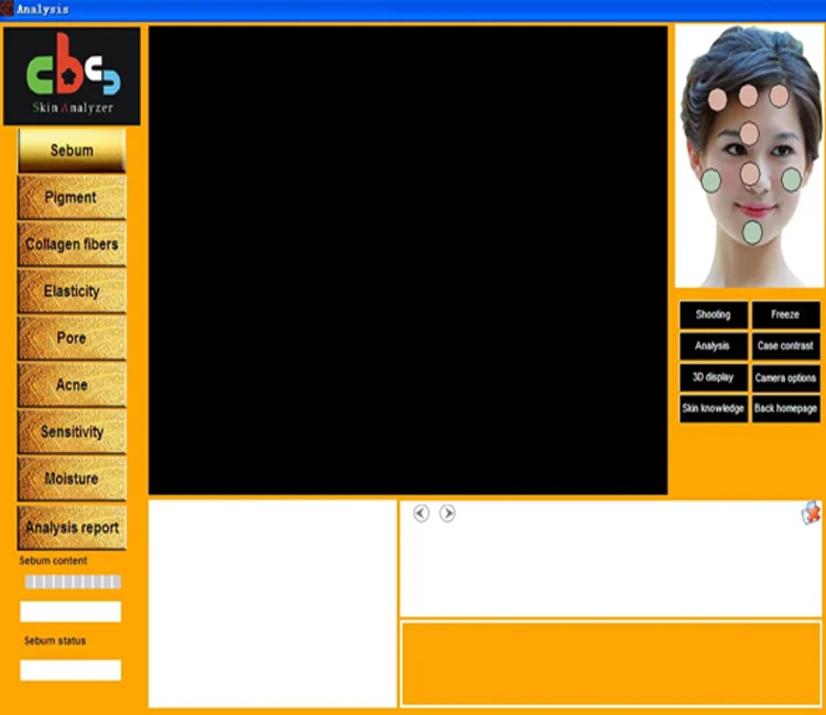 2 in 1 skin and hair analyzer machine