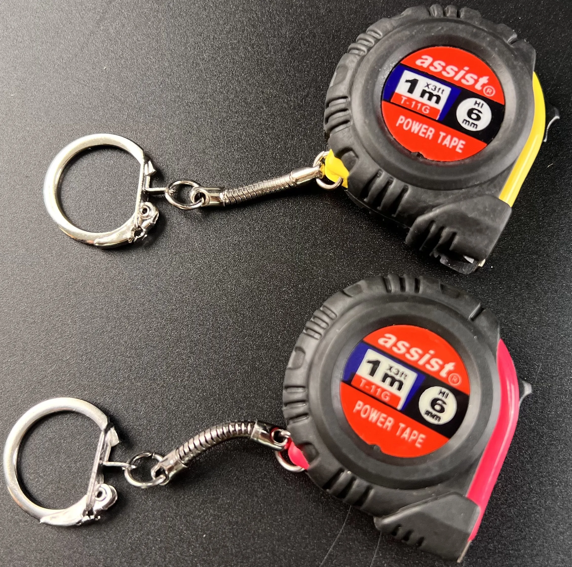 1m / 3ft Retractable Tape Measure Mini Keychain Metric Measuring Tape
