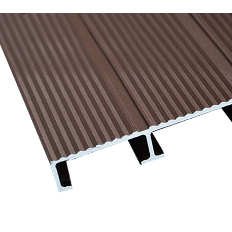 Weather resistance fire proof aluminum composite decking board high grade extruded aluminum floor