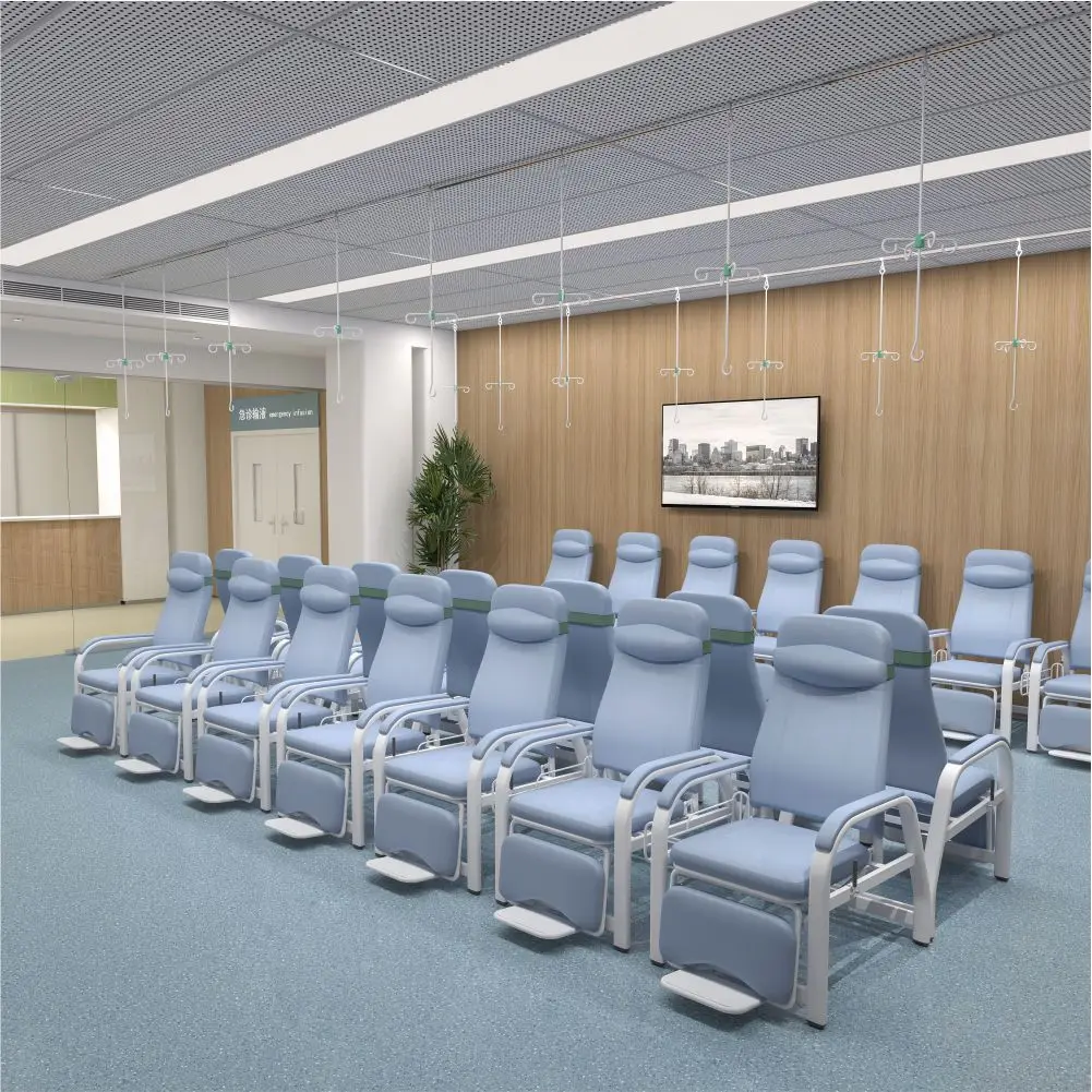 Blood Collecting Infusion Chair Clinic Recliner Chair Hospital Manual or Electric Dialysis Chair