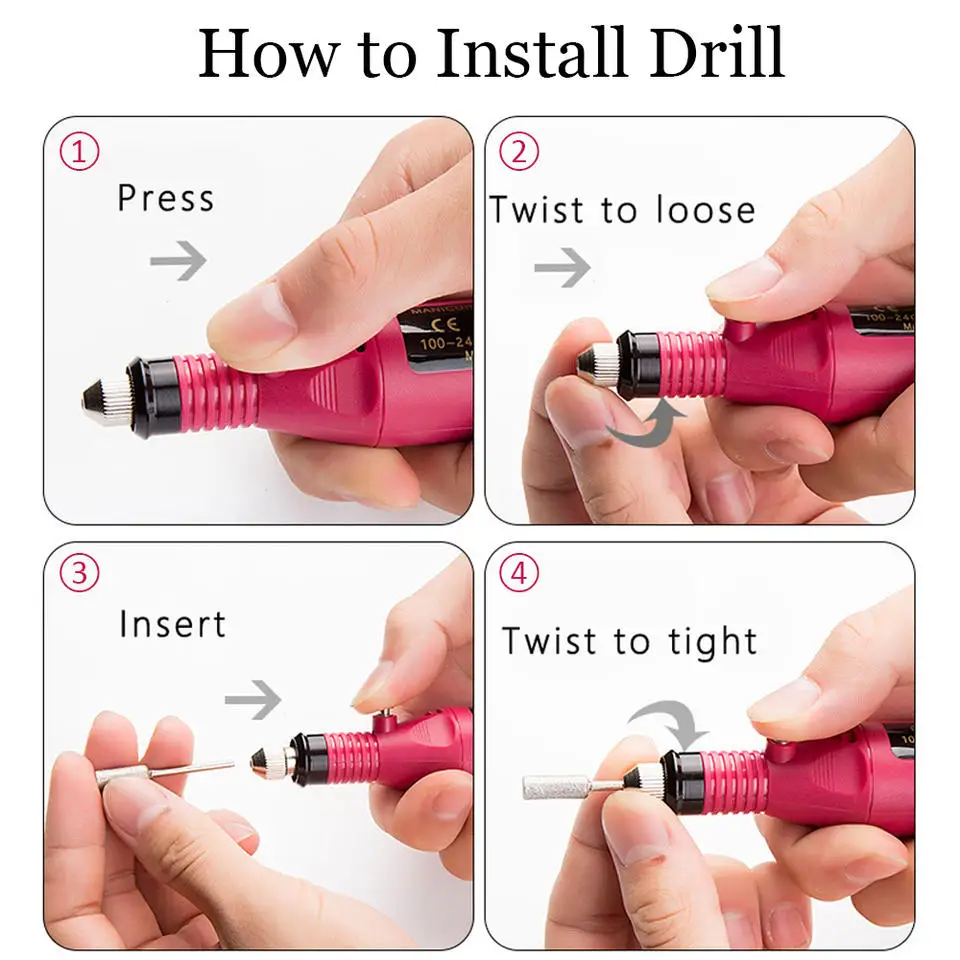 Wholesale Factory Price Nail tools mini electric nail sander usb portable pen electric nail grinding to remove dead leather case